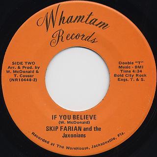 Skip Farian & The Jaxonians / If You Believe
