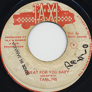 Tamlins / Sweat For You Baby front