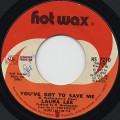 Laura Lee / You've Got To Save Me c/w Crumbs Off The Table-1