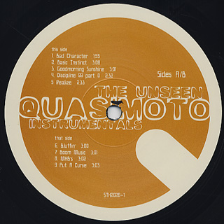 Quasimoto / The Unseen Instrumentals (LP), Stones Throw