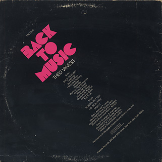 Theo Vaness / Back To Music back