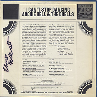 Archie Bell & The Drells / I Can't Stop Dancing back