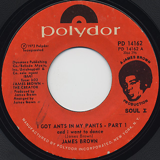 James Brown / I Got Ants In My Pants