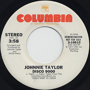 Johnnie Taylor / Disco9000 (45)