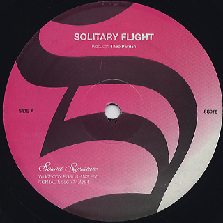 Theo Parrish / Solitary Flight front