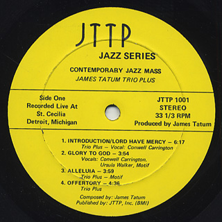 James Tatum / Contemporary Jazz Mass label