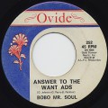 Bobo Mr. Soul / Answer To The Want ADS