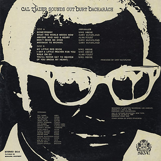 Cal Tjader Sounds Out Burt Bacharach Cal Tjader Sounds Out Burt Bacharach