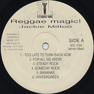 Jackie Mittoo / Reggae Magic label
