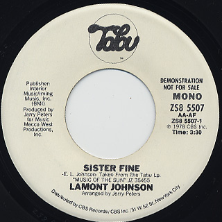 Lamont Johnson / Sister Fine back