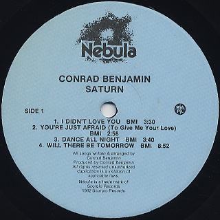 Conrad Benjamin / Saturn label