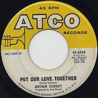 Arthur Conley / Put Our Love Together front