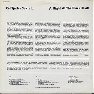 Cal Tjader Sextet / A Night At The Blackhawk back