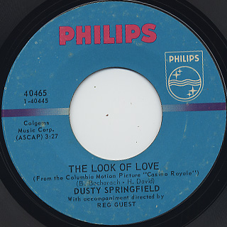 Dusty Springfield / The Look Of Love c/w Give Me Time(L'Amore Se Ne Va) front