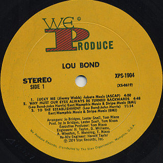 Lou Bond / S.T. label