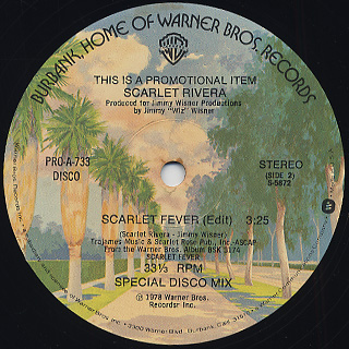 Scarlet Rivera / Scarlet Fever back