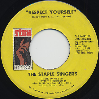 Staple Singers / Respect Yourself c/w You're Gonna Make Me Cry