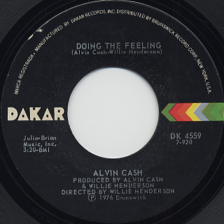 Alvin Cash / Doing The Feeling