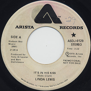 Linda Lewis / It's In His Kiss front
