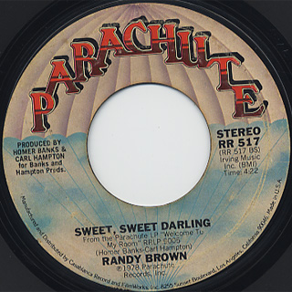 Randy Brown / I Wanna Make Love To You back