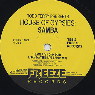 Todd Terry / Samba (MK / Louie Vega Remixes) back