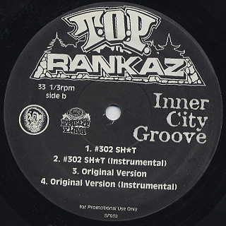 T.O.P. Rankaz / Inner City Groove (Remix) back