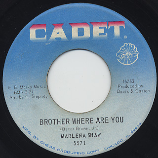 Marlena Shaw / Brother Where Are You