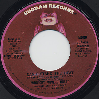 Midnight Movers,unltd. / Can't Stand The Heat back