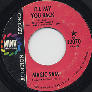 Magic Sam / I'll Pay You Back c/w Sam's Funck