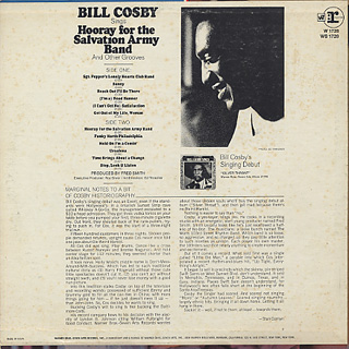 Bill Cosby / Hooray For The Salvation Army Band ! back