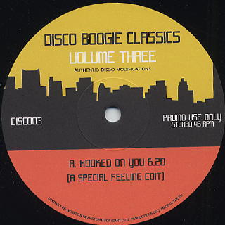 Disco Boogie Classics / Vol.3 (Authentic Disco Modifications) front