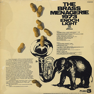 Enoch Light and The Light Brigade / The Brass Menagerie 1973 back