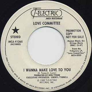 Love Committee / I Wanna Make Love To You back