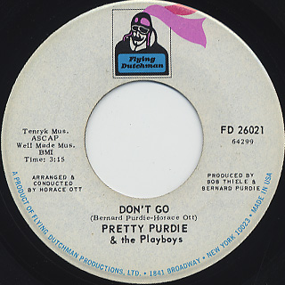 Pretty Purdie & The Playboys / Don't Go front