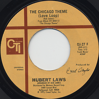 Hubert Laws / The Chicago Theme c/w I Had Dream front