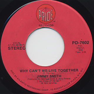 Jimmy Smith / Why Can't We Live Together