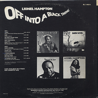 Lionel Hampton / Off Into A Black Thing back