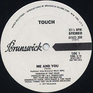 Touch / Me And You c/w Energizer