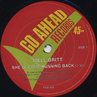 Mel Britt / She'll Come Running Back