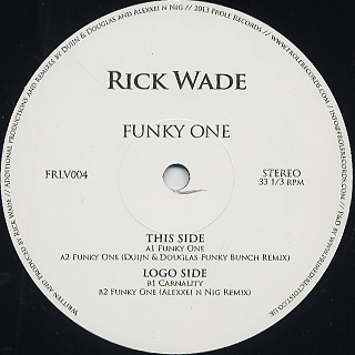 Rick Wade / Funky One front