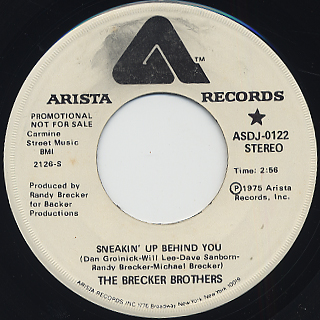 Brecker Brothers / Sneakin' Up Behind You (Promo 45)