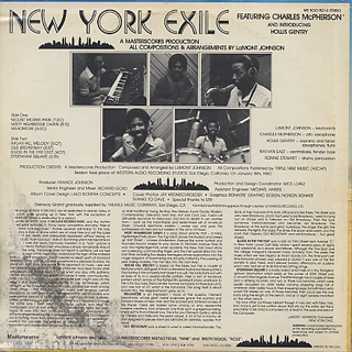 Lamont Johnson / New York Exile back