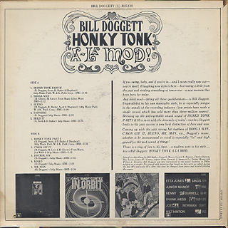 Bill Doggett / Honky Tonk A La Mod back
