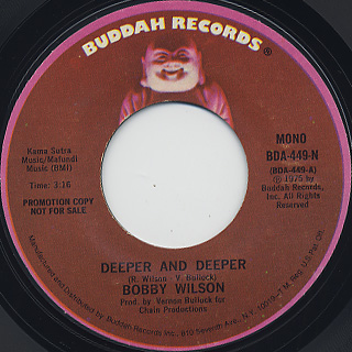 Bobby Wilson / Deeper And Deeper back