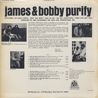 James and Bobby Purify / S.T. back