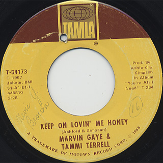 Marvin Gaye & Tammi Terrell / Keep On Lovin’ Me Honey
