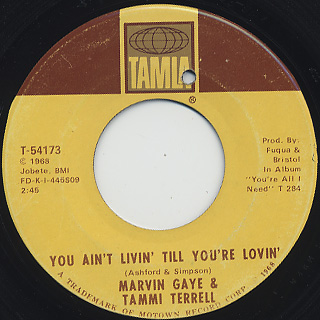 Marvin Gaye & Tammi Terrell / Keep On Lovin’ Me Honey back