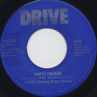 Miami Featuring Robert Moore / Party Freaks front
