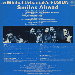 Michal Urbaniak's Fusion / Smiles Ahead back