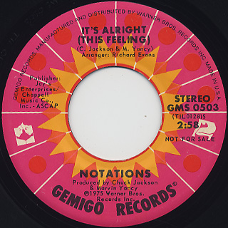 Notations / It's Alright c/w (Mono)